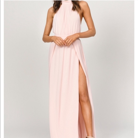 Tobi Dresses & Skirts - NWT Tobi Size Large Blush Halter Backless Gown